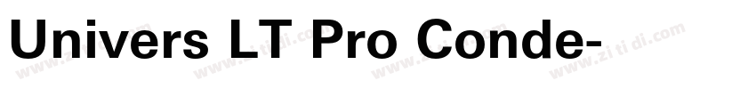 Univers LT Pro Conde字体转换